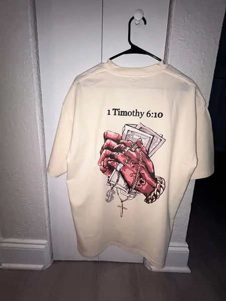 1 Timothy 6:10 Graphic T-Shirt - Off white